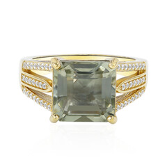 Anello in argento con Ametista Verde