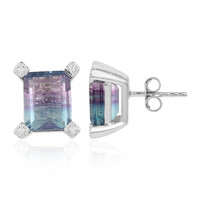 Orecchini in argento con Fluorite
