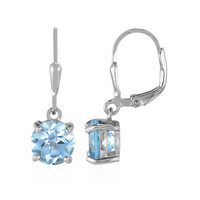 Orecchini in argento con Topazio Blu Cielo
