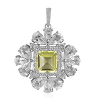Ciondolo in argento con Citrino Limone