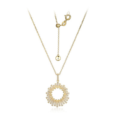 Collana in argento con Topazio Bianco