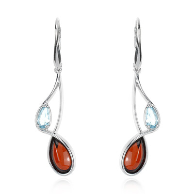 Orecchini in argento con Ambra Baltica (dagen)