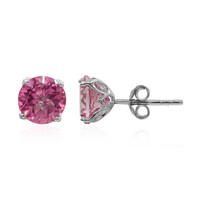 Orecchini in argento con Topazio Mistico Flamingo