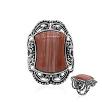 Anello in argento con Opale Rosa Australiano (Art of Nature)