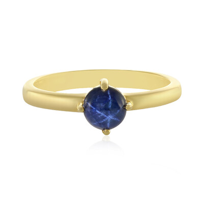Anello in argento con Zaffiro Stellato Blu
