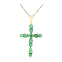 Collana in argento con Smeraldo Brasiliano