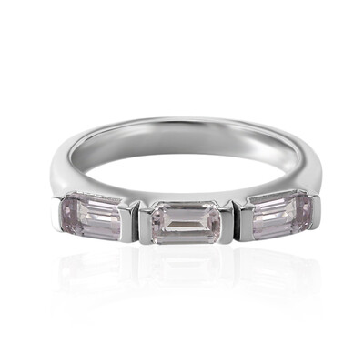 Anello in argento con Topazio Rosa Ouro Preto