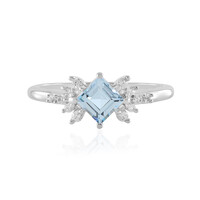 Anello in argento con Topazio Blu Cielo