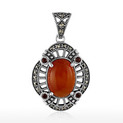Ciondolo in argento con Corniola (Annette classic)