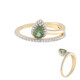 Anello in argento con Apatite Cromo