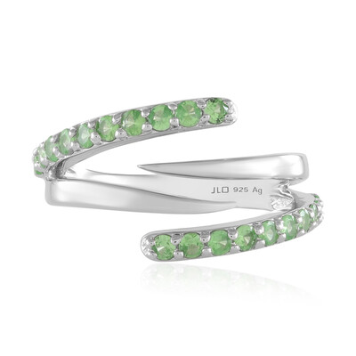 Anello in argento con Tsavorite della Tanzania (de Melo)