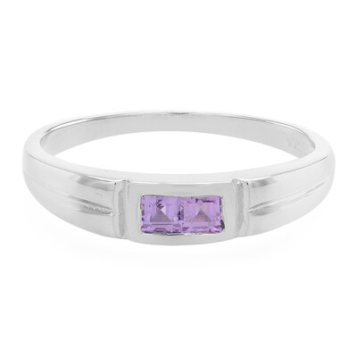 Anello in argento con Zaffiro Ceylon Porpora (non riscaldato)