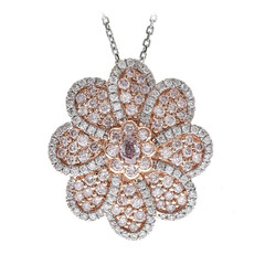 Collana in oro con Diamante Rosa I1 (CIRARI)