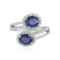 Anello in oro con Zaffiro Blu
