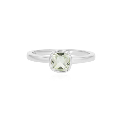 Anello in argento con Ametista Verde