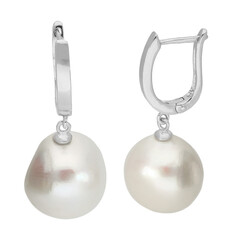 Orecchini in argento con Perla d'Acqua Dolce Bianca