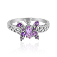 Anello in argento con Ametista Rose de France