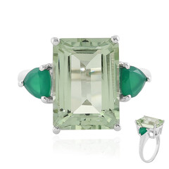 Anello in argento con Ametista Verde