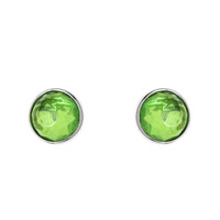 Orecchini in argento con Ambra Verde Colombiana