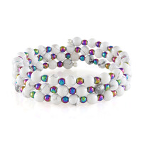 Bracciale in acciaio con Howlite (Riya)