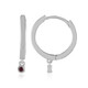 Orecchini in argento con Diamante Porpora I2