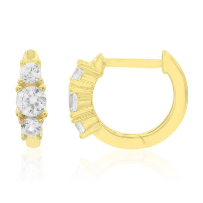 Orecchini in argento con Topazio Bianco