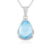 Collana in argento con Topazio Blu Cielo