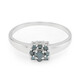 Anello placcato in platino con Diamante Fancy