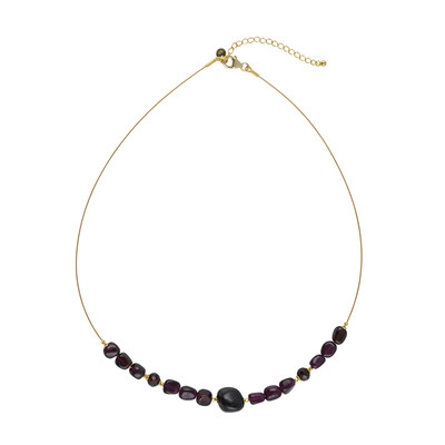 Collana in acciaio inossidabile con Granato