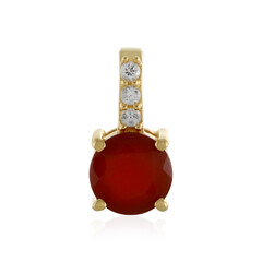 Ciondolo in argento con Onice Rossa