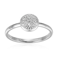 Anello in argento con Topazio Bianco