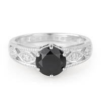 Anello in argento con Spinello Nero