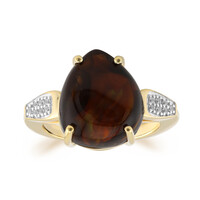 Anello in oro con Agata di Fuoco