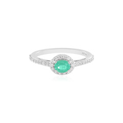 Anello in argento con Smeraldo Russo