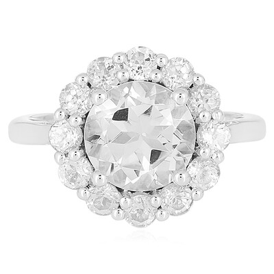 Anello in argento con Quarzo Bianco