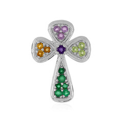 Ciondolo in argento con Smeraldo Zambia