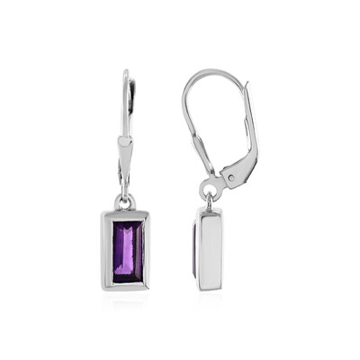 Orecchini in argento con Ametista del Marocco (MONOSONO COLLECTION)
