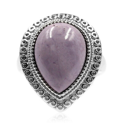 Anello in argento con Fluorite opalizzata