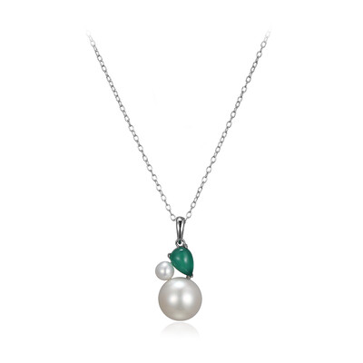Collana in argento con Perla di Acqua Dolce