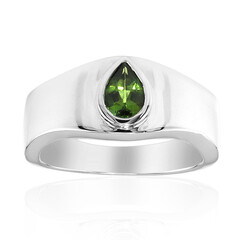 Anello in argento con Tormalina Verde
