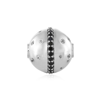 Ciondolo in argento con Spinello Nero (MONOSONO COLLECTION)