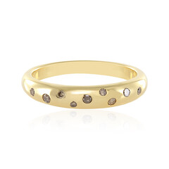 Anello in argento con Diamante Champagne I3