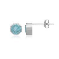 Orecchini in argento con Topazio Blu Cielo
