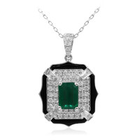 Collana in oro con Smeraldo Zambia AAA (CIRARI)