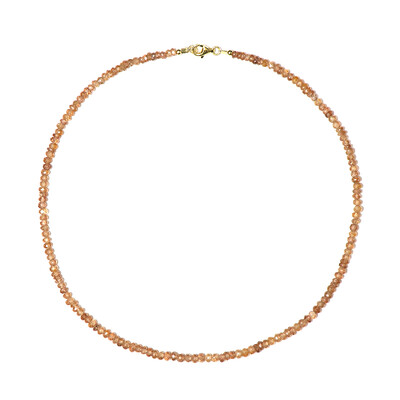 Collana in argento con Zircone Cognac (Riya)
