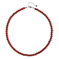 Collana in argento con Onice Rossa