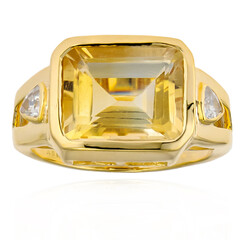 Anello in argento con Citrino Bicolore