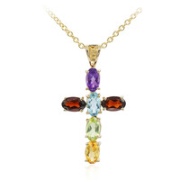 Collana in argento con Granato Mozambico
