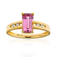 Anello in oro con Diasporo Rosa (AMAYANI)