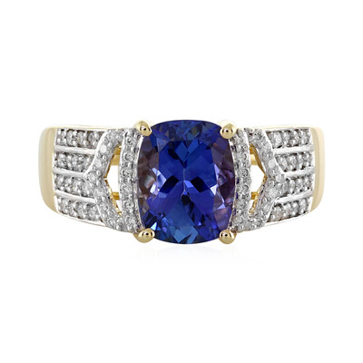 Anello in oro con Tanzanite AAA (AMAYANI)